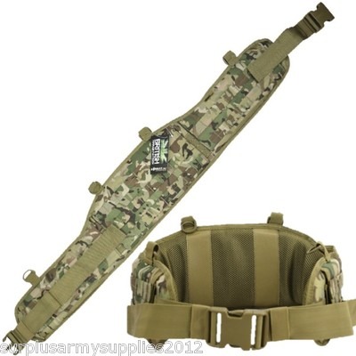 ARMY PADDED WEBBING BELT COMBAT BATTLE HIP PAD MTP POUCH PAINTBALLING AIRSOFT