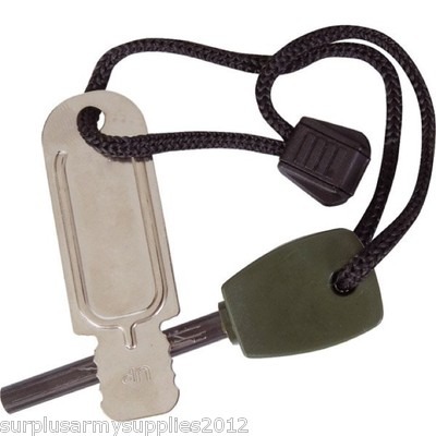 LARGE MILITARY FIRE STARTER 4000 STRIKES FLINT FIRE LIGHTER ARMY SAS SURVIVAL