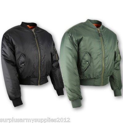 MA1 BOMBER JACKET MENS S-3XL US MILITARY ARMY STYLE COAT PILOT BIKER FASHION KUK