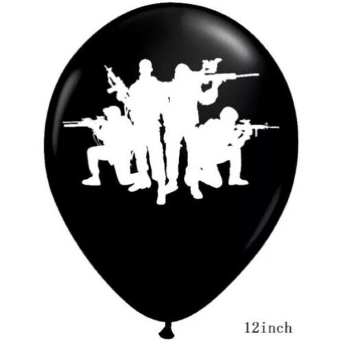 Army Soldier Balloons Boys Birthday Military COD Theme Party Decorations BLACK B