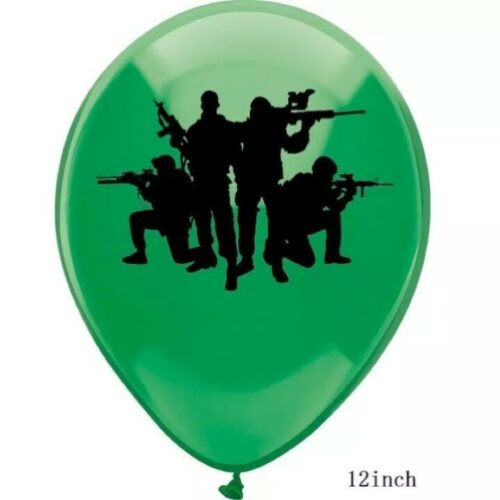 Army Soldier Balloons Boys Birthday Military COD Theme Party Decorations GREEN C