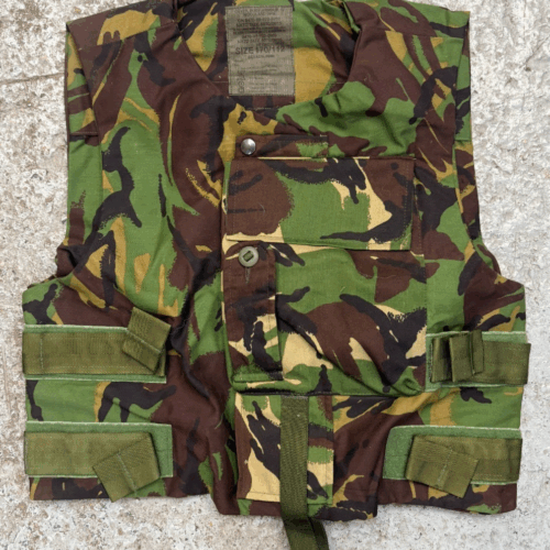 BRITISH ARMY BODY ARMOUR COVER VEST 170/112 PLATE CARRIER  FLAK JACKET CAMO B10