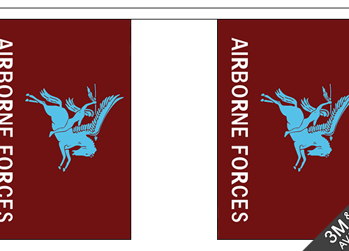 British Military Fabric BUNTING Flags Pegasus Airborne Forces 9m Decor Army Para
