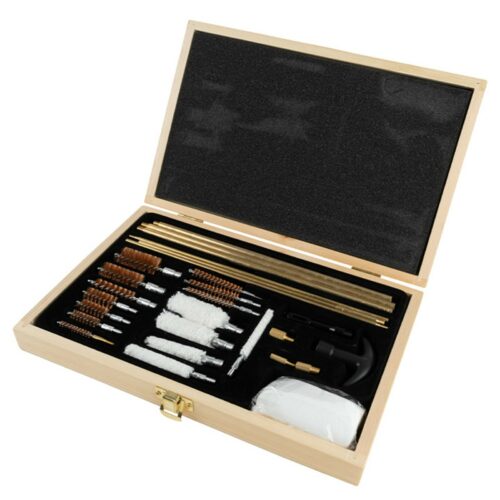 JACK PYKE MULTI GUN CLEANING KIT SHOTGUN RIFLE PISTOL GUN CARE BOX MOP ROD BRUSH