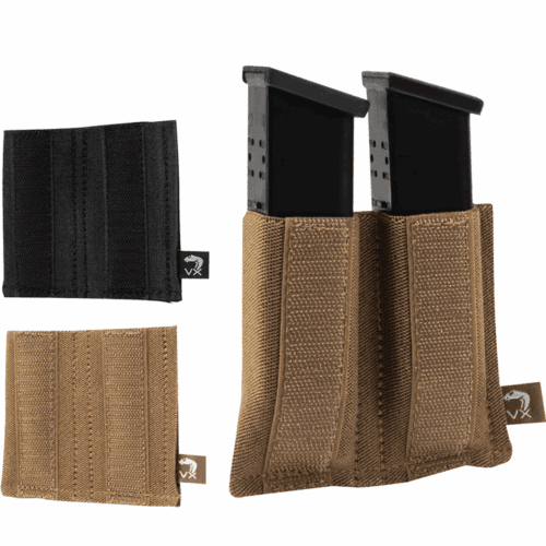 VIPER VX DOUBLE PISTOL MAG SLEEVE POUCH MAGAZINE HOLDER AIRSOFT ARMY WEBBING