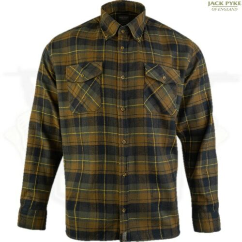 JACK PYKE FLANNEL SHIRT MENS S-3XL HUNTING BEATING SHOOTING CASUAL WEAR TOP