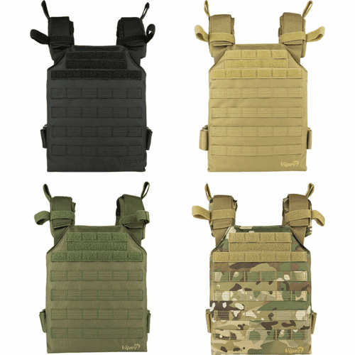 VIPER TACTICAL ELITE CARRIER LIGHTWEIGHT PADDED PLATE CARRYING VEST AIRSOFT CAMO
