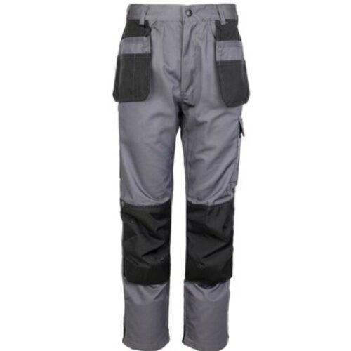 TUFFSTUFF EXCEL WORK TROUSERS MENS 28-44 WORKWEAR HARDWEARING UTILITY PANTS Grey