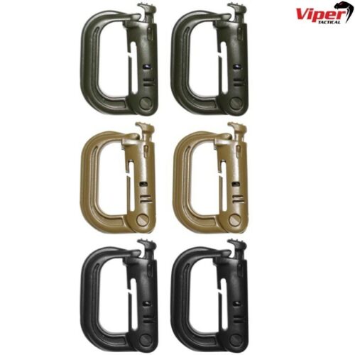 VIPER V-LOCK MOLLE CARABINER CLIP D-RING WEBBING UTILITY CLIP TACTICAL SPORTS