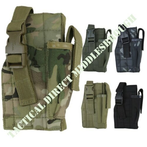 MOLLE GUN HOLSTER WITH MAG POUCH AIRSOFT PISTOL HOLDER ARMY WEBBING AIRSOFT