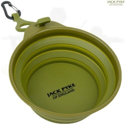 JACK PYKE DELUXE COLLAPSIBLE FOLDING DOG BOWL 500ml RUBBER PET WATER HOLDER