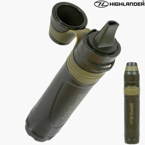 HIGHLANDER Water Filter Straw 1000L Hiking Emergency Survival ARMY OUTDOORS