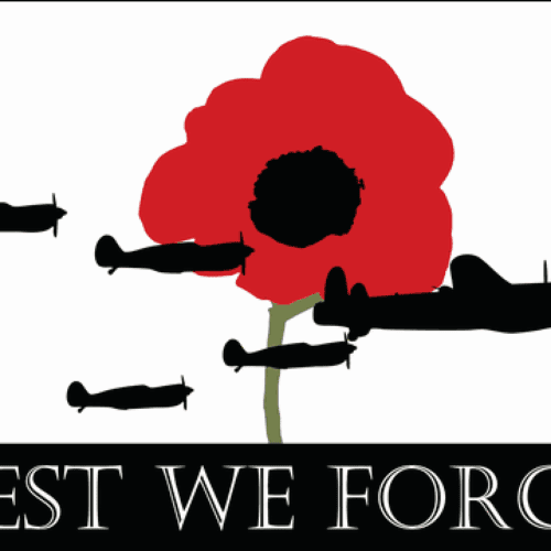 MILITARY BRITISH RAF LEST WE FORGET FLAG 5x3ft 3x2ft REMEMBRANCE DAY SUPPORT