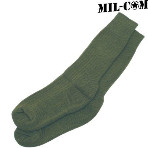 MIL-COM ARMY CADET SOCKS MILITARY WOOL BOOT SOCKS UK SIZE 5-8  REINFORCED HEEL