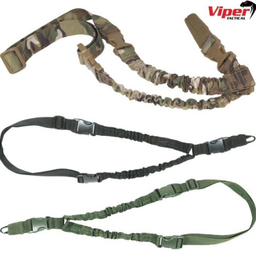 VIPER TACTICAL SINGLE POINT BUNGEE SLING AIR RIFLE GUN STRAP AIRSOFT HUNTING