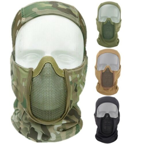 Tactical Operators Balaclava Steel Mesh Face Mask Shield Airsoft Paintballing