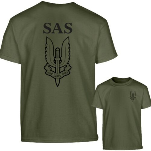Boys British Army SAS T-SHIRT 3-13 Years 100% COTTON TOP SOLDIER FANCY DRESS