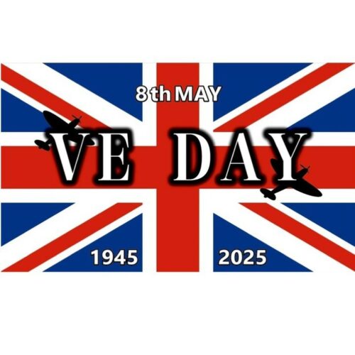 VE DAY Flag Union Jack Banner VICTORY IN EUROPE 80th Anniversary Decor 8th MAY E