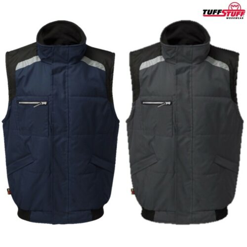 TUFFSTUFF PRO WORK BODYWARMER MENS S-3XL WINDPROOF PADDED GILET Workwear