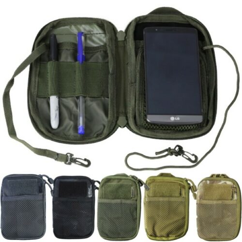 ARMY POCKET ORGANISER POUCH PHONE NOTEBOOK PENS COMPASS HOLDER MTP BTP CAMO