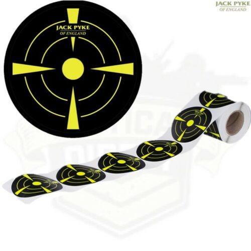 JACK PYKE SPOT SHOT TARGETS STICKER ROLL x200 ADHESIVE SHOOTING RIFLE PRACTICE