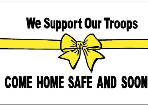 LARGE 5FT X 3FT US Military We Support Our Troops Flag United States Army Navy