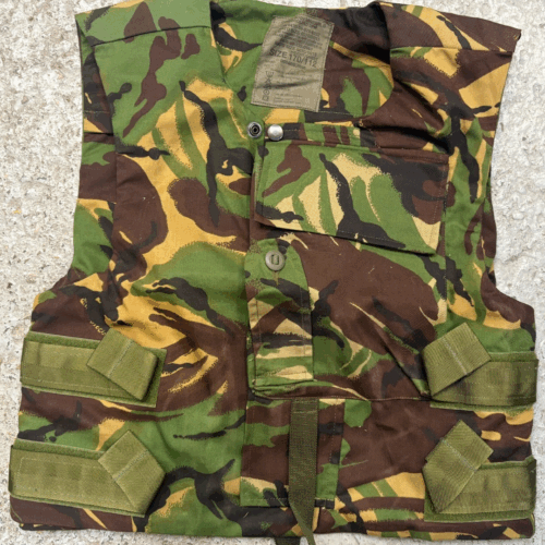 BRITISH ARMY BODY ARMOUR COVER VEST 170/112 PLATE CARRIER  FLAK JACKET CAMO B12