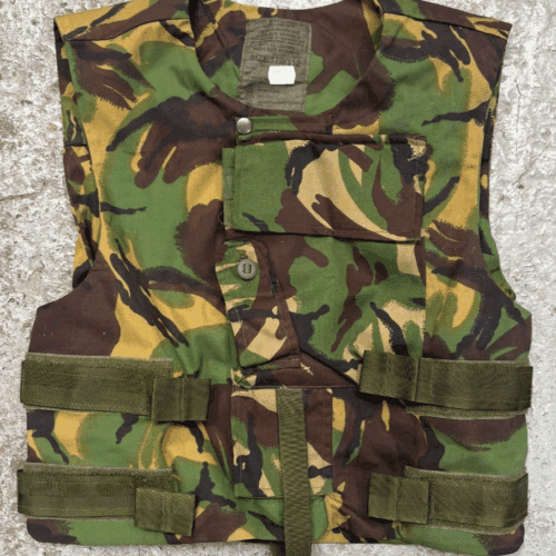 BRITISH ARMY BODY ARMOUR COVER VEST 170/112 PLATE CARRIER  FLAK JACKET CAMO B11