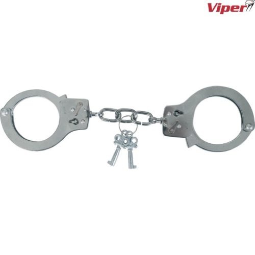 VIPER STANDARD HANDCUFFS STEEL KEY POLICE MILITARY PRISON OFFICER SECURITY GUARD
