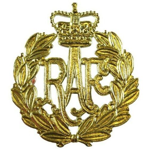 Brass RAF Airmens Beret Cap Badge Issued Military Insignia
