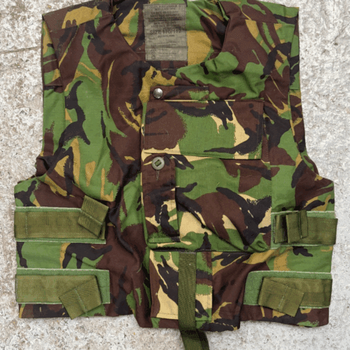 BRITISH ARMY BODY ARMOUR COVER VEST 170/112 PLATE CARRIER  FLAK JACKET CAMO B10