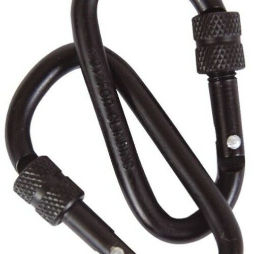 WEB-TEX LOCKING CARABINA 6MM 8MM PAIR SPRING LOADED UTILITY CLIP CARABINER ARMY