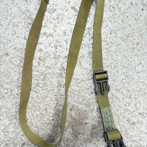 BRITISH ARMY Side Pouch Yoke STRAP Green PLCE RUCKSACK WEBBING Issued B3