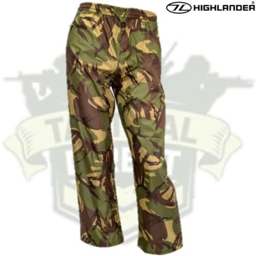 HIGHLANDER TEMPEST WATERPROOF TROUSERS MENS S-2XL BRITISH ARMY DPM CAMOUFLAGE