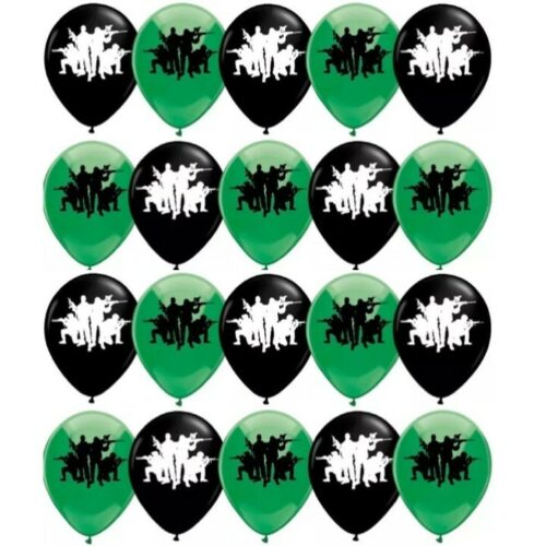 Army Soldier Balloons Boys Birthday Military COD Party Decorations BLACK GREEN D