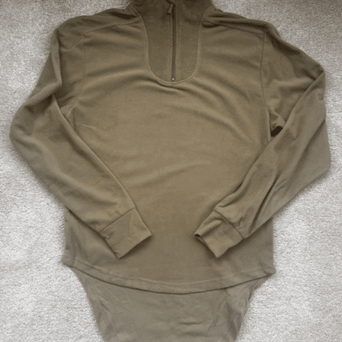 BRITISH ARMY Aircrew THERMAL UNDERSHIRT FR Olive FLEECE Base Layer Norgi (1S)