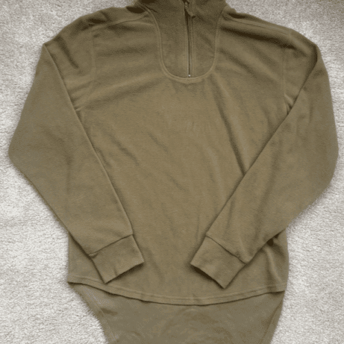 BRITISH ARMY Aircrew THERMAL UNDERSHIRT FR Olive FLEECE Base Layer Norgi (1T)
