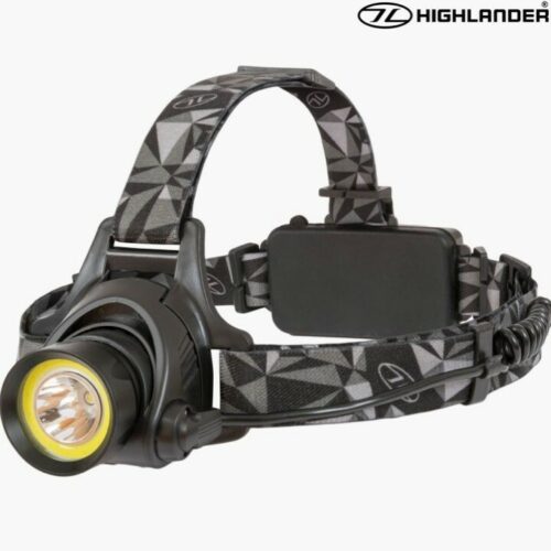 HIGHLANDER POLARIS RECHARGEABLE HEAD TORCH 550 LUMEN WHITE LIGHT HEADLAMP HIKING