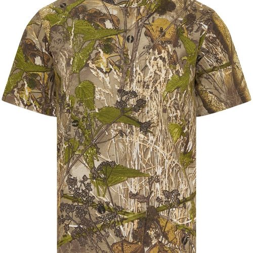 HUNTING T-SHIRT MENS S-3XL ENGLISH HEDGEROW CAMO TOP Tee Camouflage HUNTSBURY