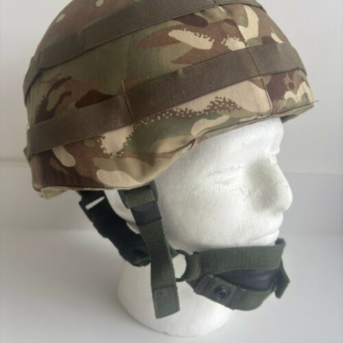 British Army MK7 Helmet + MTP Camo Cover Size MEDIUM Military Issue Surplus