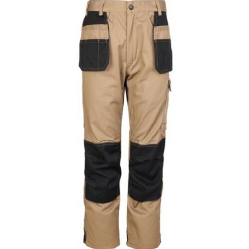 TUFFSTUFF EXCEL WORK TROUSERS MENS WORKWEAR HARDWEARING UTILITY PANTS Stone