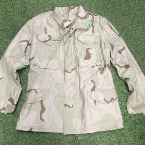 American Cold Weather Field Coat US Army Desert Camo Jacket Class 4 Small/ Long