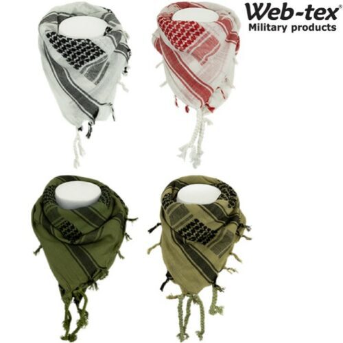 WEB-TEX MILITARY SHEMAGH MASK 100% COTTON ARMY FACE DISGUISE HEAD SAND SCARF SAS