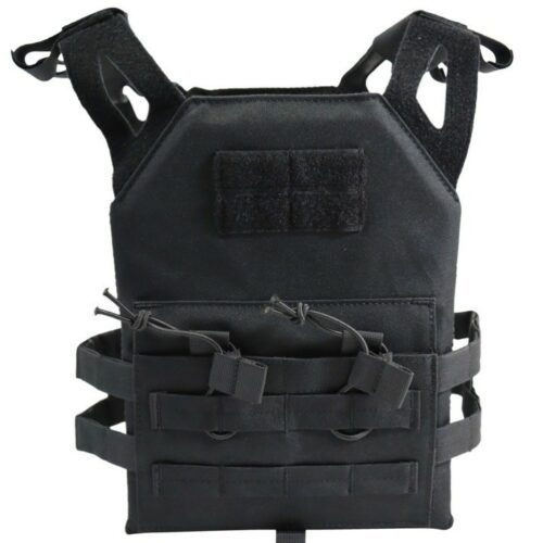 KIDS Tactical Jump Plate Carrier Vest 6-13 YEARS BOYS AIRSOFT ARMY BLACK VEST