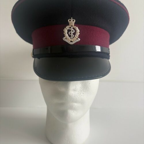 British Army Peak Cap Hat 58cm Medical Corps RAMC M No1 No2 Dress Uniform (1A)