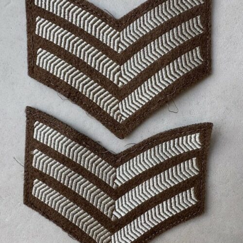 BRITISH Army Sergeant Cloth Badge x2 BRAND NEW