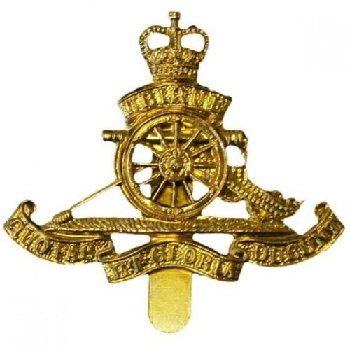 Brass Royal Artillery Beret Cap Badge RA British Army Issued Military Insignia