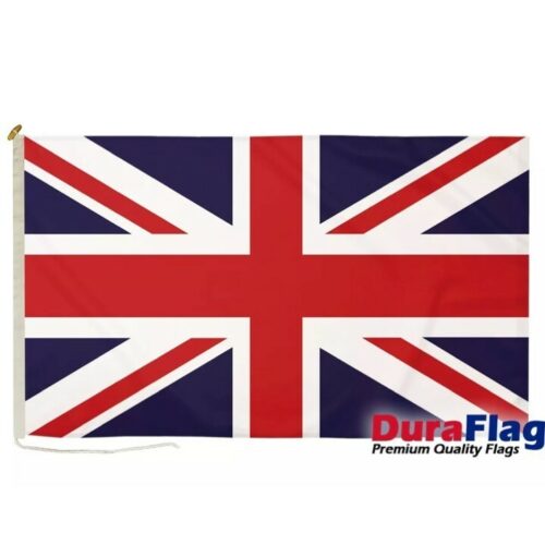 Premium Quality Union Jack Flag Rope & Toggle Large 5ft x 3ft DuraFlag Boat