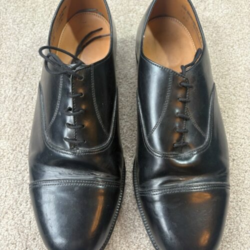 British Army Black Leather Parade Service Shoes Mens Size 11L Issued Surplus