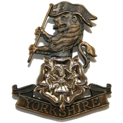 Yorkshire Regiment BRONZE Beret Cap Badge British Army Issue Infantry Insignia